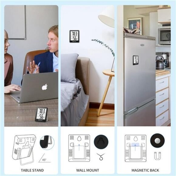 Digital Hygrometer Indoor Thermometer Humidity Meter Room Thermometer with 5s Fa - Picture 4 of 6